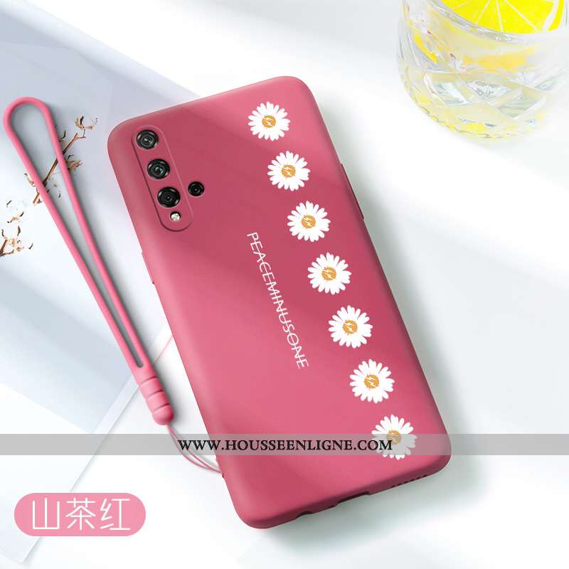 Housse Honor 20 Légère Silicone Incassable Téléphone Portable Protection Personnalité Tendance Rouge