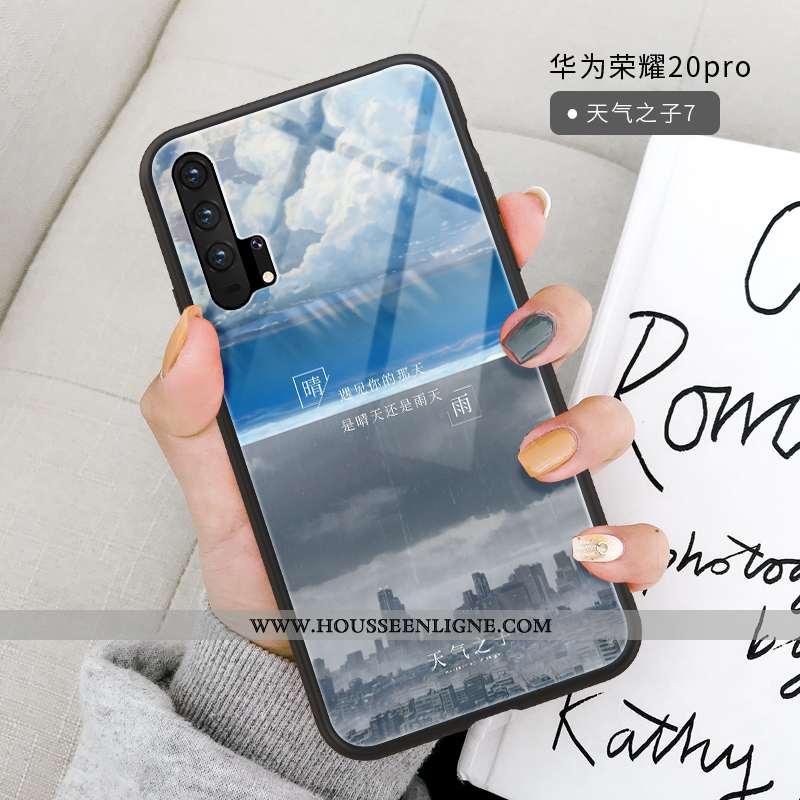 Housse Honor 20 Pro Fluide Doux Silicone Légère Verre Étui Tendance Gris