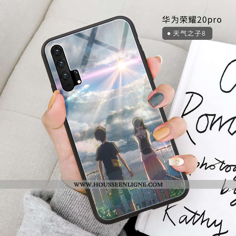 Housse Honor 20 Pro Fluide Doux Silicone Légère Verre Étui Tendance Gris