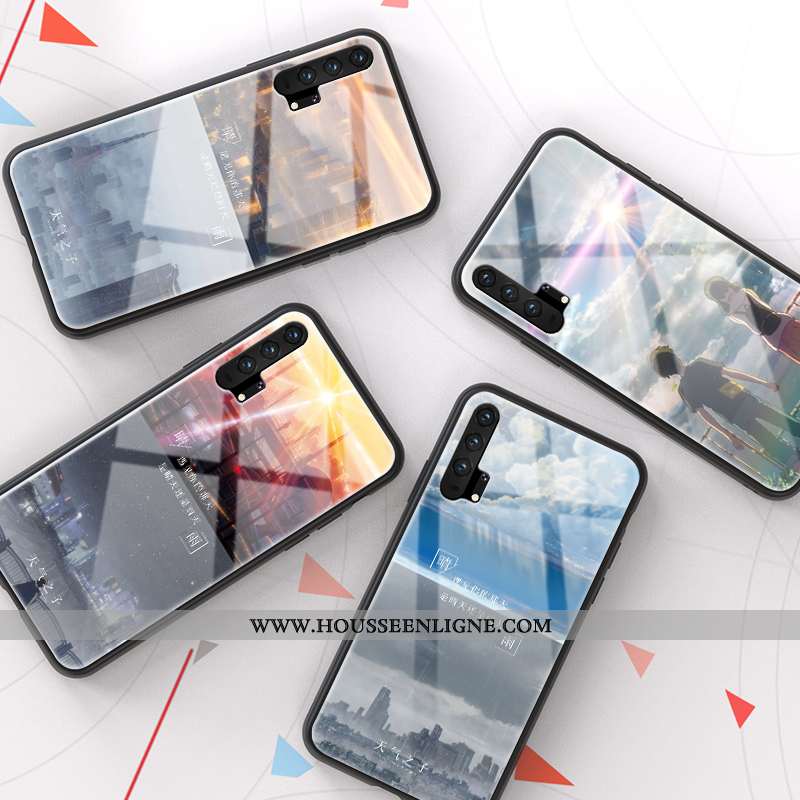 Housse Honor 20 Pro Fluide Doux Silicone Légère Verre Étui Tendance Gris
