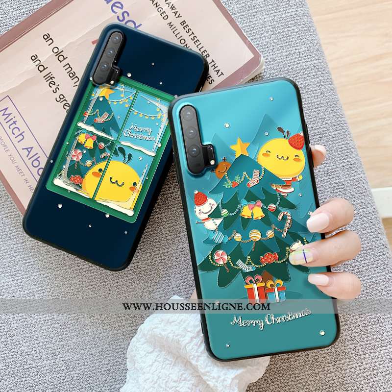 Housse Honor 20 Pro Gaufrage Dessin Animé Délavé En Daim Silicone Protection Fluide Doux Charmant Ja