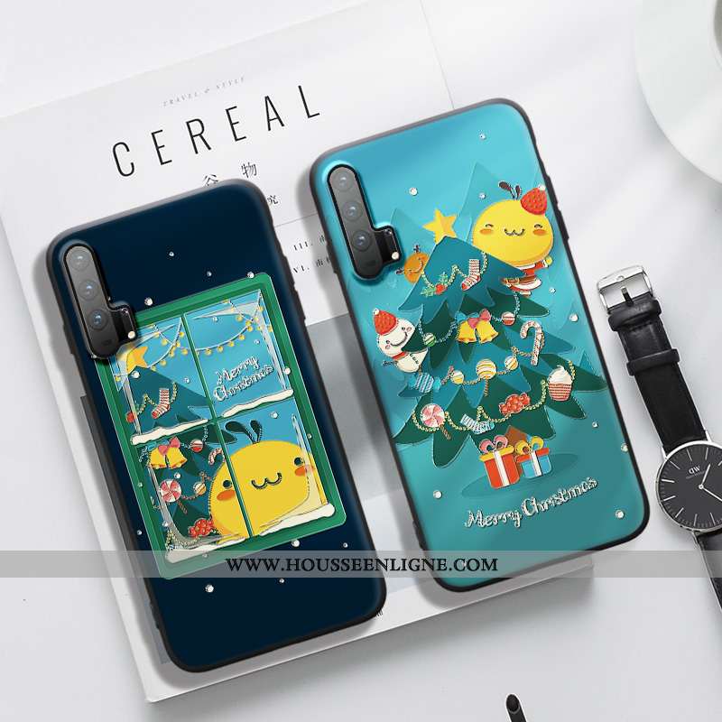 Housse Honor 20 Pro Gaufrage Dessin Animé Délavé En Daim Silicone Protection Fluide Doux Charmant Ja
