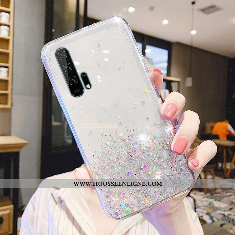 Housse Honor 20 Pro Luxe Transparent Incassable Protection Vert Étui Coque Verte