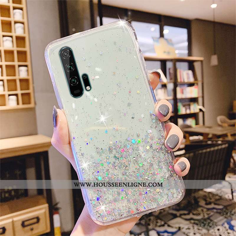 Housse Honor 20 Pro Luxe Transparent Incassable Protection Vert Étui Coque Verte