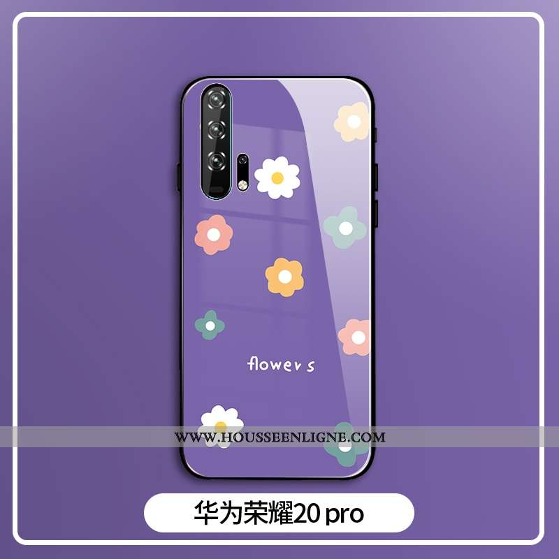 Housse Honor 20 Pro Personnalité Créatif Mode Protection Violet Silicone Coque