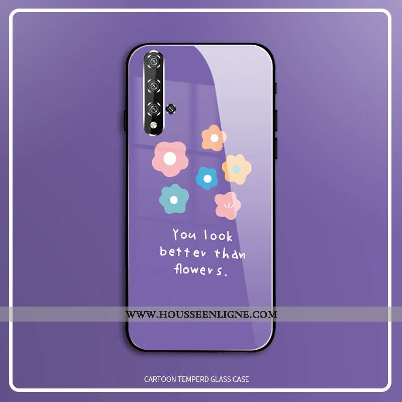 Housse Honor 20 Pro Personnalité Créatif Mode Protection Violet Silicone Coque