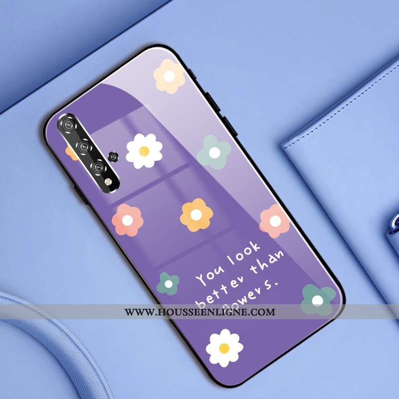 Housse Honor 20 Pro Personnalité Créatif Mode Protection Violet Silicone Coque