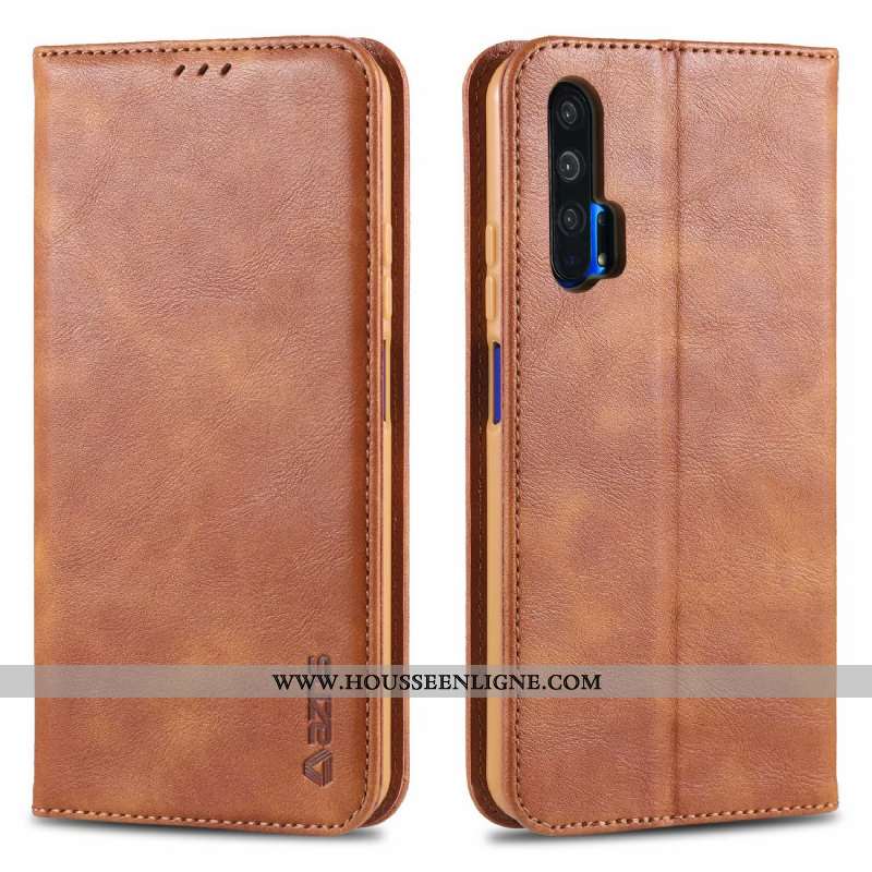 Housse Honor 20 Pro Protection Cuir Marron Coque Incassable Tout Compris Business