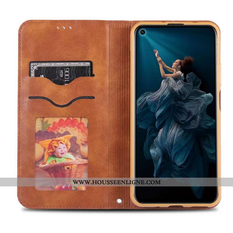 Housse Honor 20 Pro Protection Cuir Marron Coque Incassable Tout Compris Business