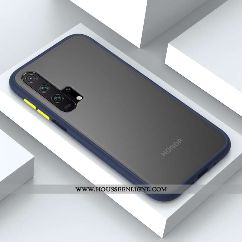 Housse Honor 20 Pro Protection Tendance Téléphone Portable Coque Incassable Clair Étui Bleu