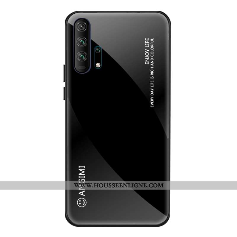 Housse Honor 20 Pro Protection Verre Tout Compris Silicone Incassable Dégradé Tendance Rose