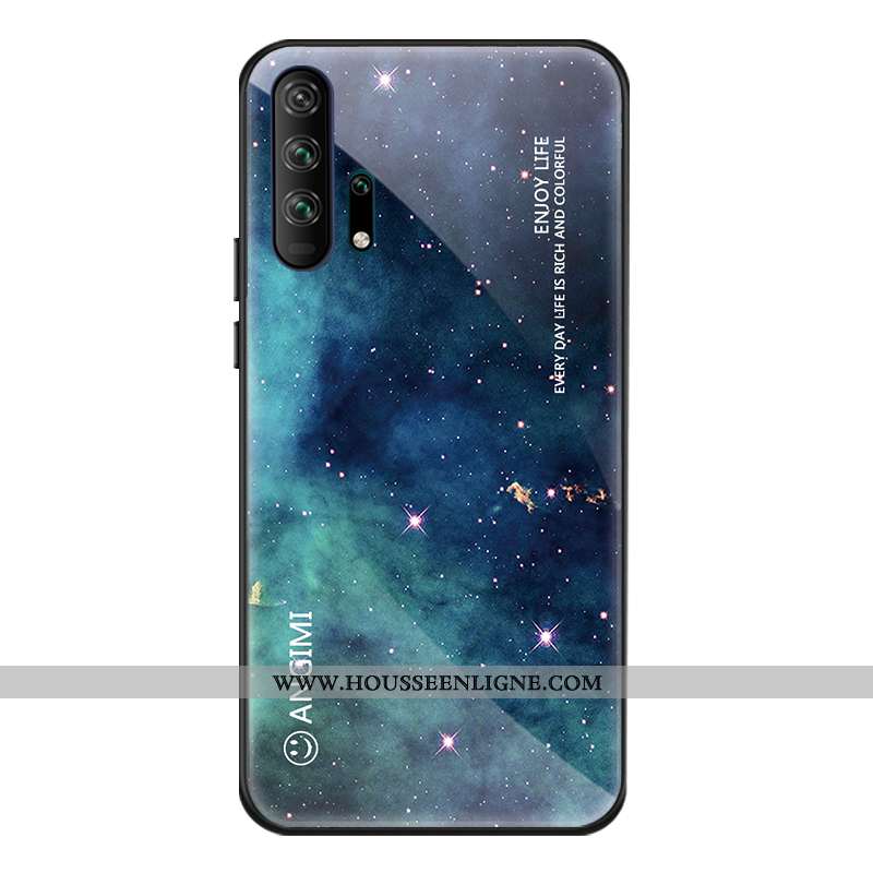Housse Honor 20 Pro Protection Verre Tout Compris Silicone Incassable Dégradé Tendance Rose