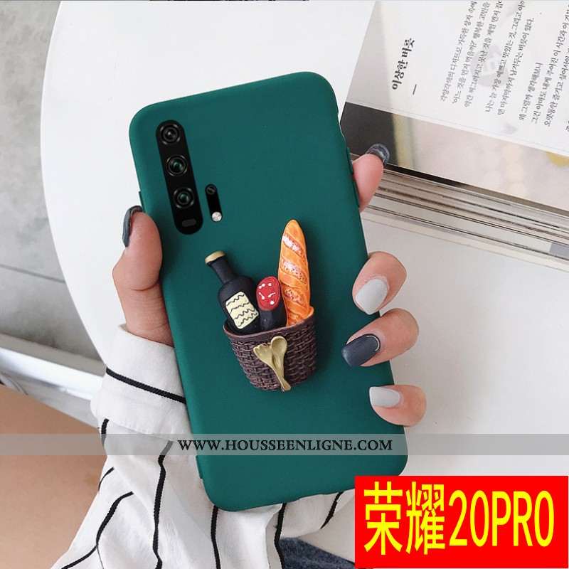 Housse Honor 20 Pro Tendance Fluide Doux Incassable Silicone Délavé En Daim Tout Compris Net Rouge V