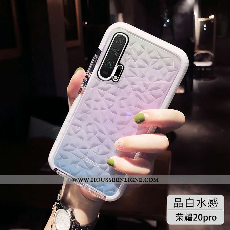Housse Honor 20 Pro Tendance Fluide Doux Simple Téléphone Portable Noir Incassable Tout Compris