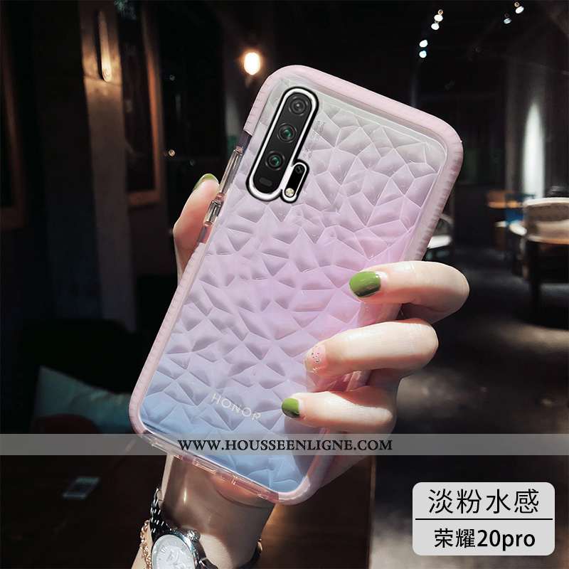 Housse Honor 20 Pro Tendance Fluide Doux Simple Téléphone Portable Noir Incassable Tout Compris