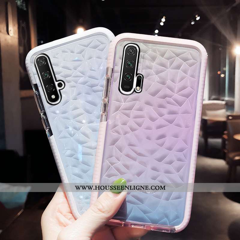 Housse Honor 20 Pro Tendance Fluide Doux Simple Téléphone Portable Noir Incassable Tout Compris