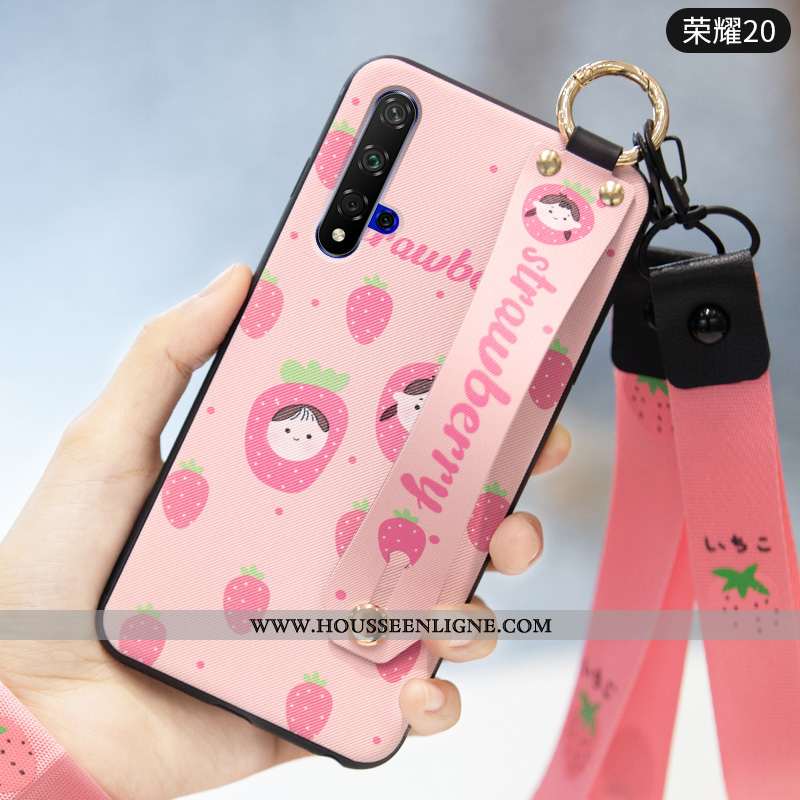 Housse Honor 20 Protection Délavé En Daim Jeunesse Étui Fruit Frais Tendance Verte