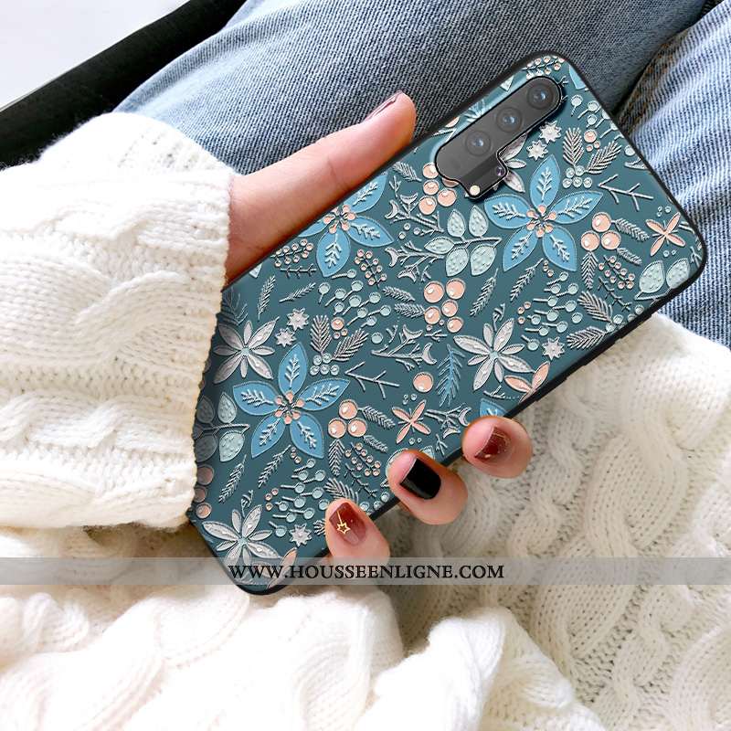 Housse Honor 20 Protection Personnalité Tendance Téléphone Portable Fluide Doux Étui Silicone Verte