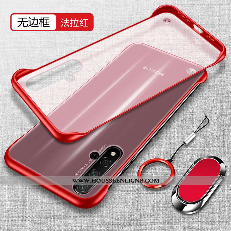 Housse Honor 20 Protection Transparent Jaune Simple Légère Téléphone Portable Silicone