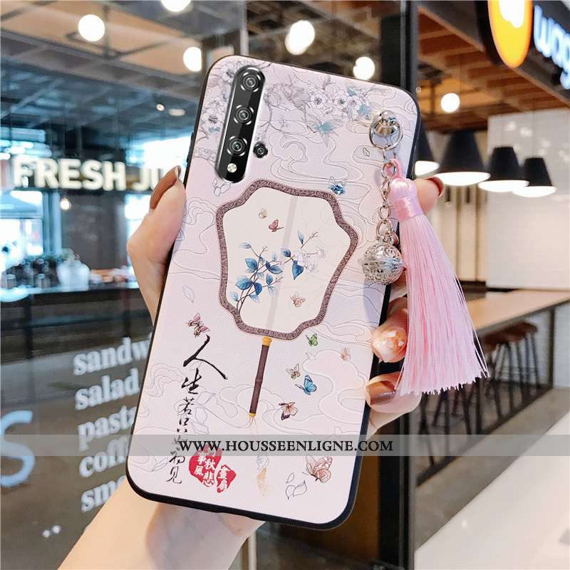 Housse Honor 20 Silicone Protection Vent Incassable Vintage Coque Étui Rouge