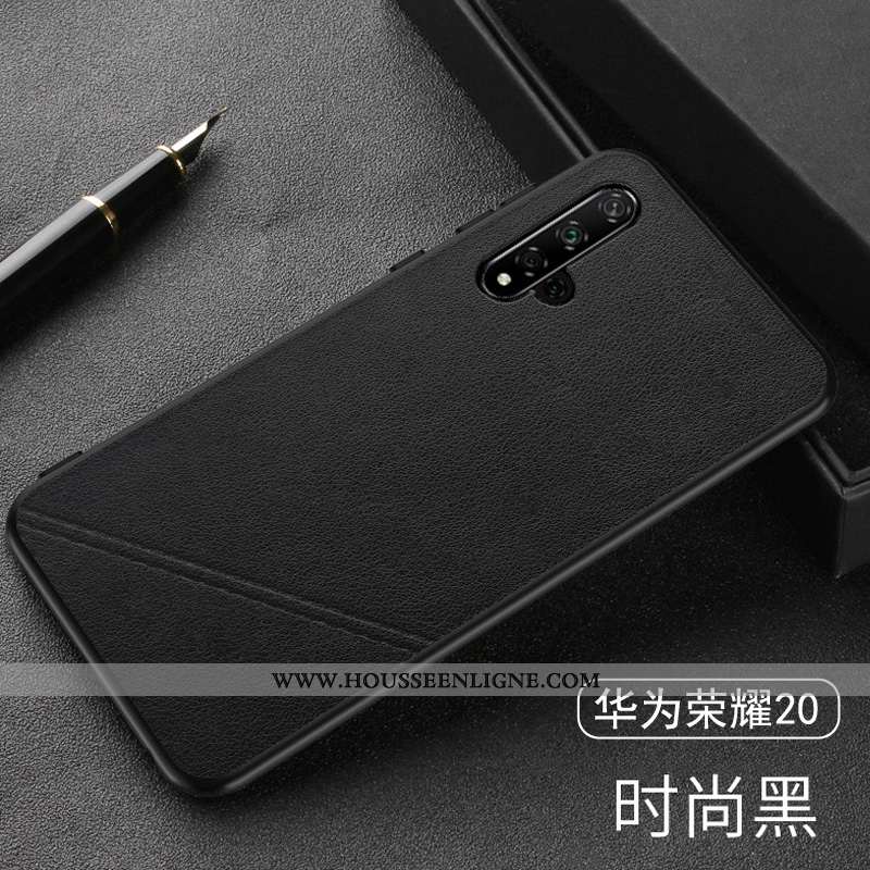 Housse Honor 20 Tendance Mode Business Jeunesse Protection Noir Téléphone Portable