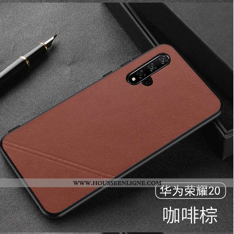 Housse Honor 20 Tendance Mode Business Jeunesse Protection Noir Téléphone Portable
