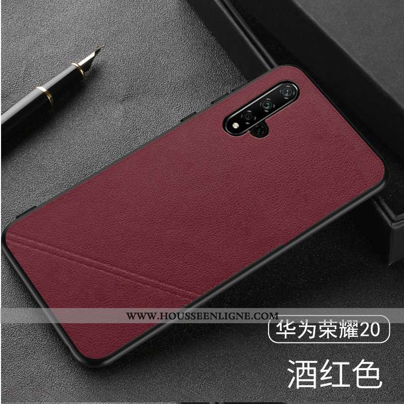 Housse Honor 20 Tendance Mode Business Jeunesse Protection Noir Téléphone Portable