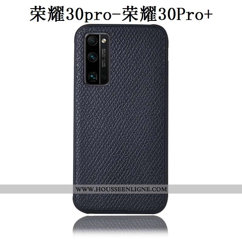 Housse Honor 30 Pro Cuir Véritable Modèle Fleurie Étui Tout Compris Coque Incassable Mesh Rose