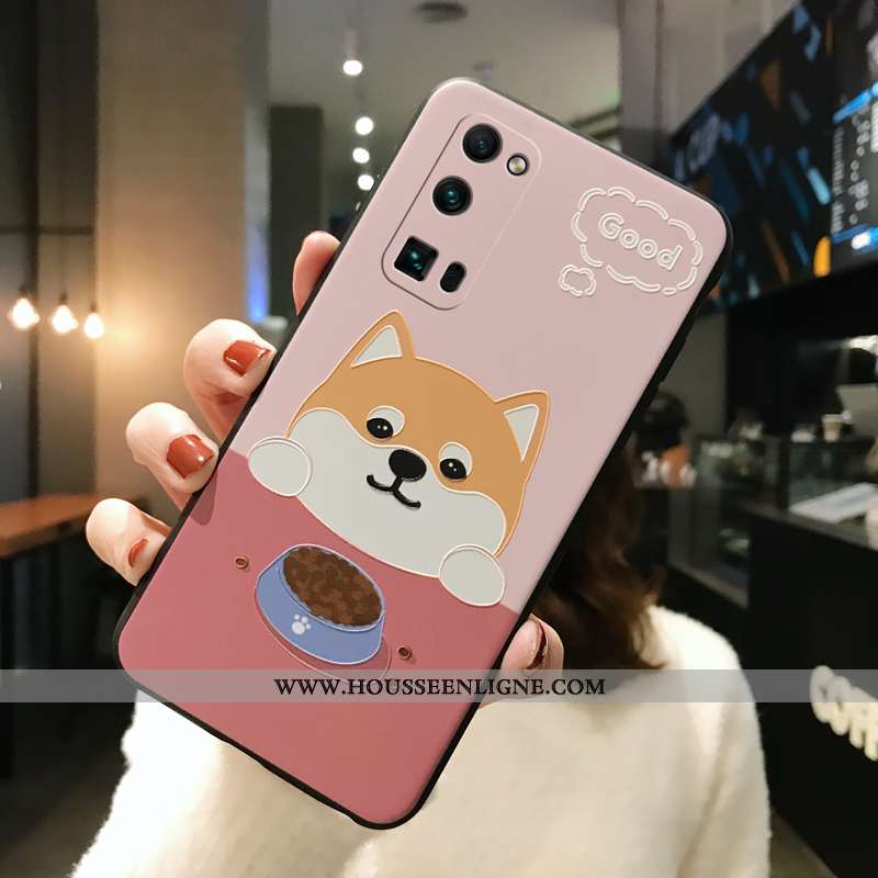 Housse Honor 30 Pro Gaufrage Dessin Animé Net Rouge Coque Silicone Créatif Légères Bleu