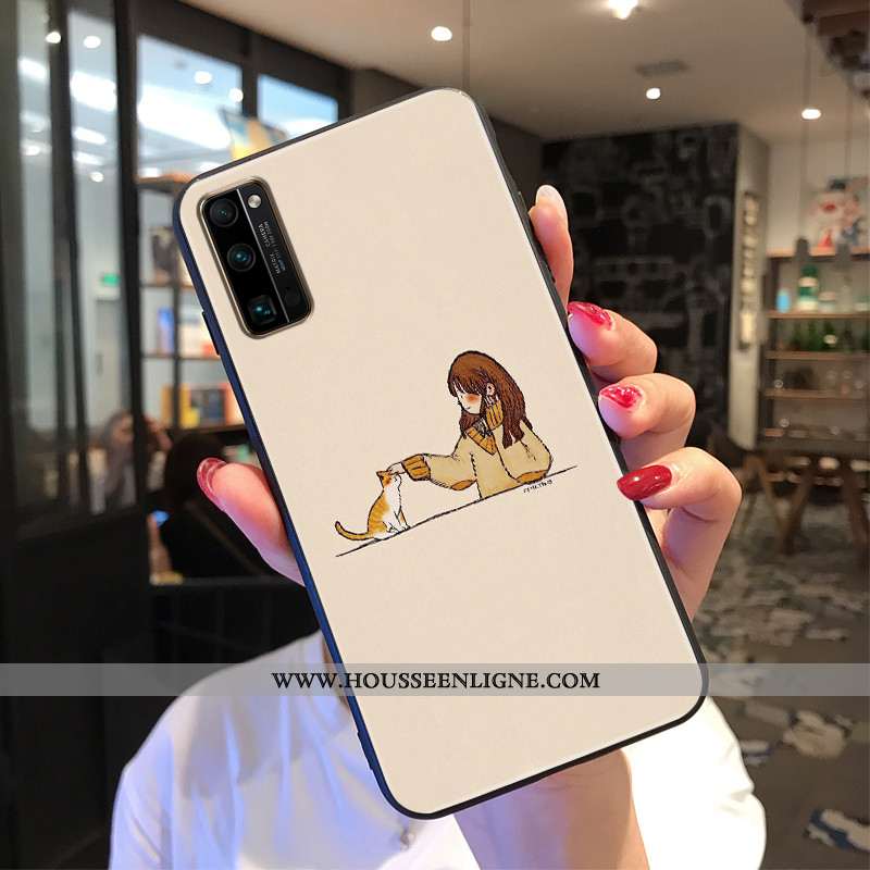 Housse Honor 30 Pro Personnalité Créatif Protection Étui Tout Compris Silicone Peinture Beige