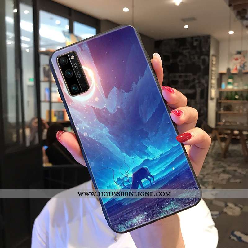 Housse Honor 30 Pro Personnalité Créatif Protection Étui Tout Compris Silicone Peinture Beige