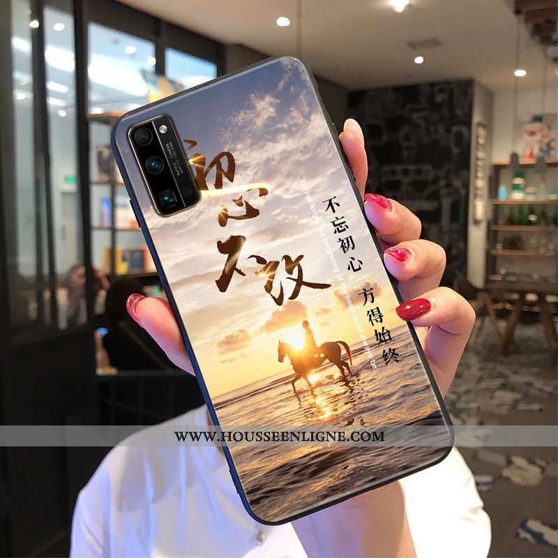 Housse Honor 30 Pro Personnalité Créatif Protection Étui Tout Compris Silicone Peinture Beige
