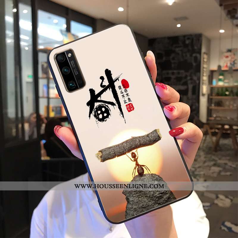 Housse Honor 30 Pro Personnalité Créatif Protection Étui Tout Compris Silicone Peinture Beige