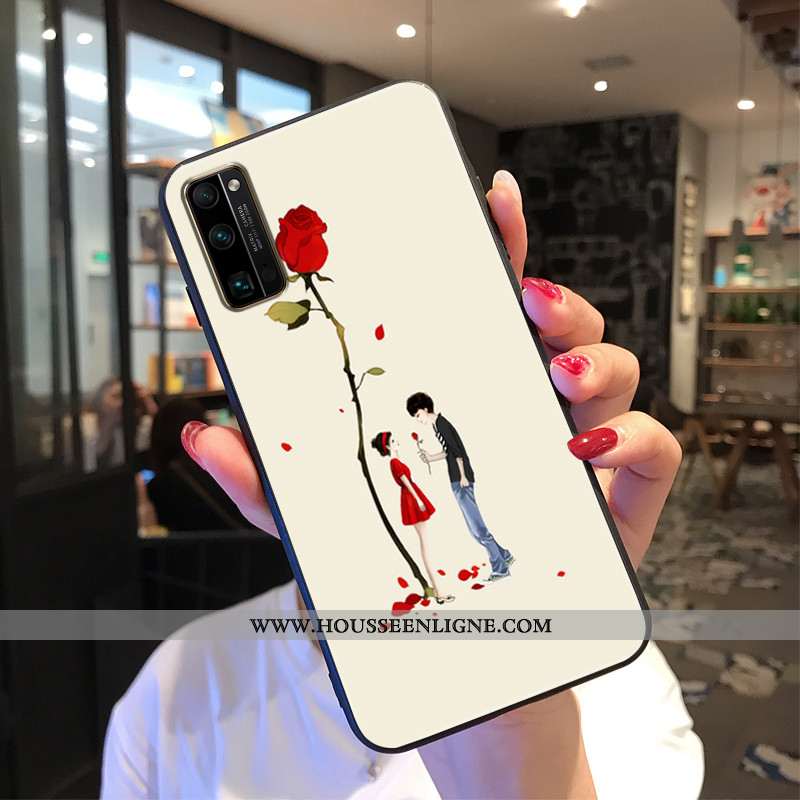 Housse Honor 30 Pro Personnalité Créatif Protection Étui Tout Compris Silicone Peinture Beige
