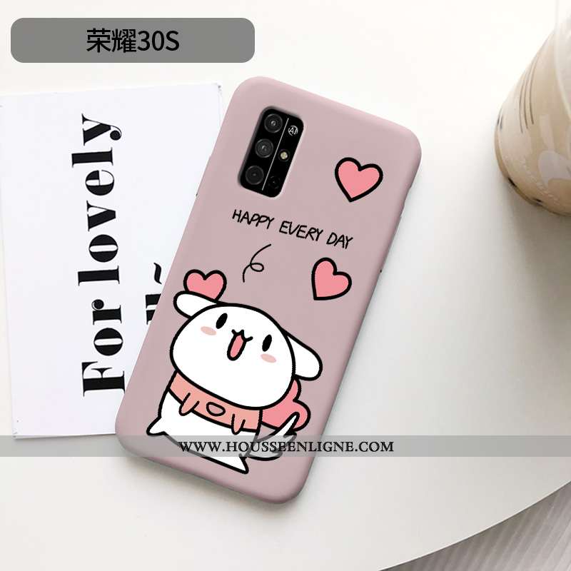 Housse Honor 30s Charmant Ultra Protection Dessin Animé Net Rouge Téléphone Portable Coque Rose