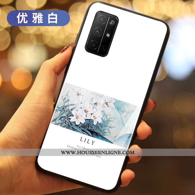 Housse Honor 30s Créatif Ultra Verre Légère Fluide Doux Coque Fleurs Blanche