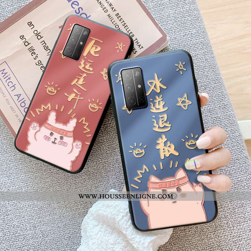Housse Honor 30s Fluide Doux Silicone Charmant Téléphone Portable Dimensionnel Protection Dessin Ani