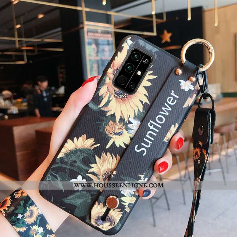 Housse Honor 30s Personnalité Créatif Noir Téléphone Portable Protection Fluide Doux Ornements Suspe