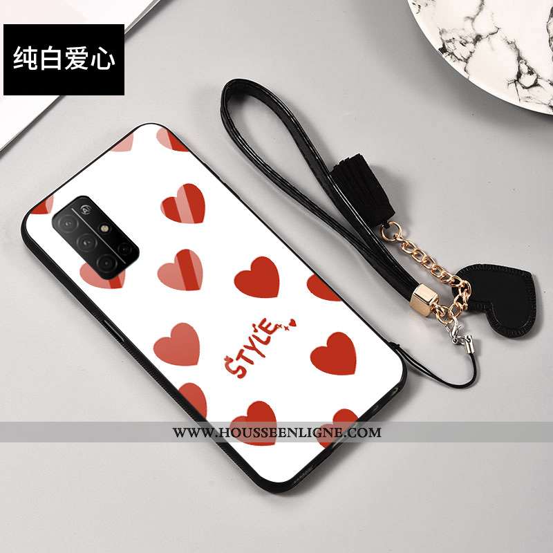 Housse Honor 30s Personnalité Tendance Verre Tout Compris Blanc Silicone Coque Blanche