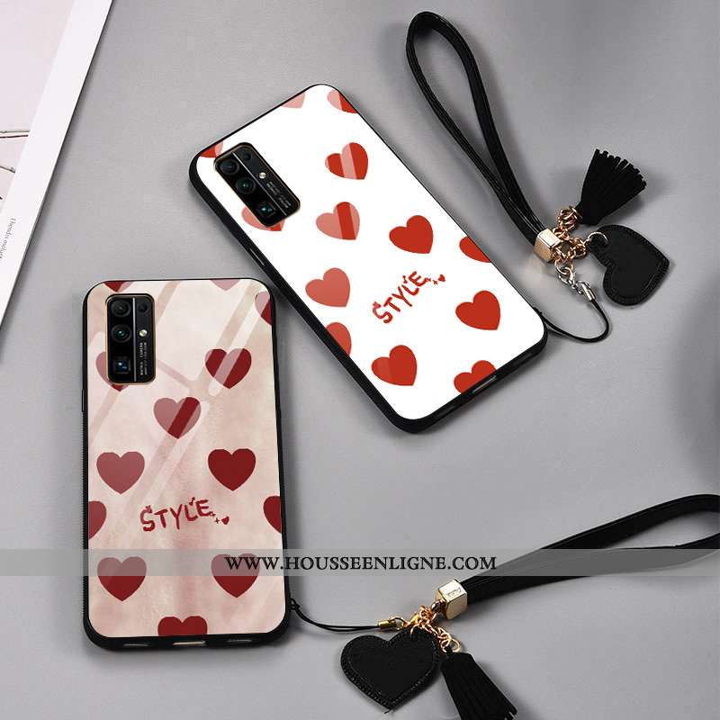 Housse Honor 30s Personnalité Tendance Verre Tout Compris Blanc Silicone Coque Blanche