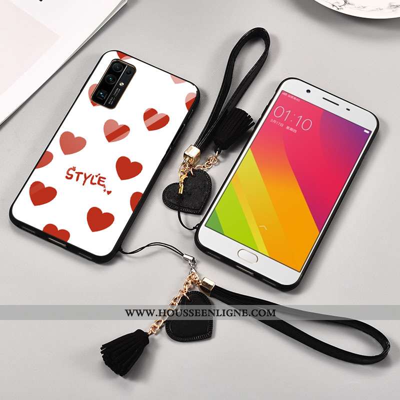 Housse Honor 30s Personnalité Tendance Verre Tout Compris Blanc Silicone Coque Blanche