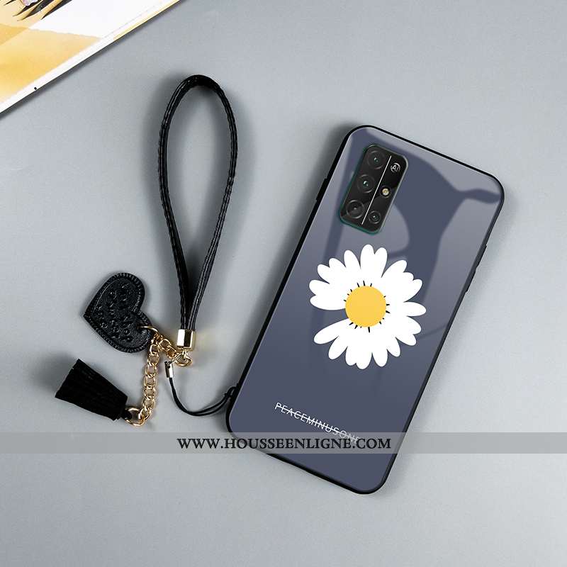 Housse Honor 30s Protection Verre Téléphone Portable Fluide Doux Miroir Net Rouge Incassable Bleu