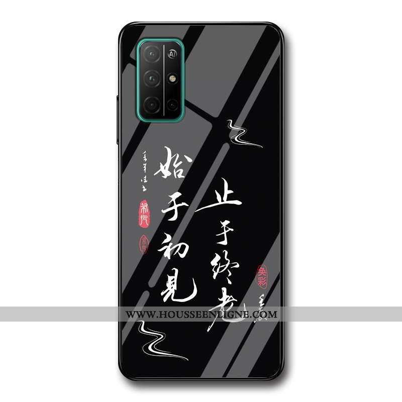 Housse Honor 30s Protection Verre Téléphone Portable Personnalité Étui Difficile Noir