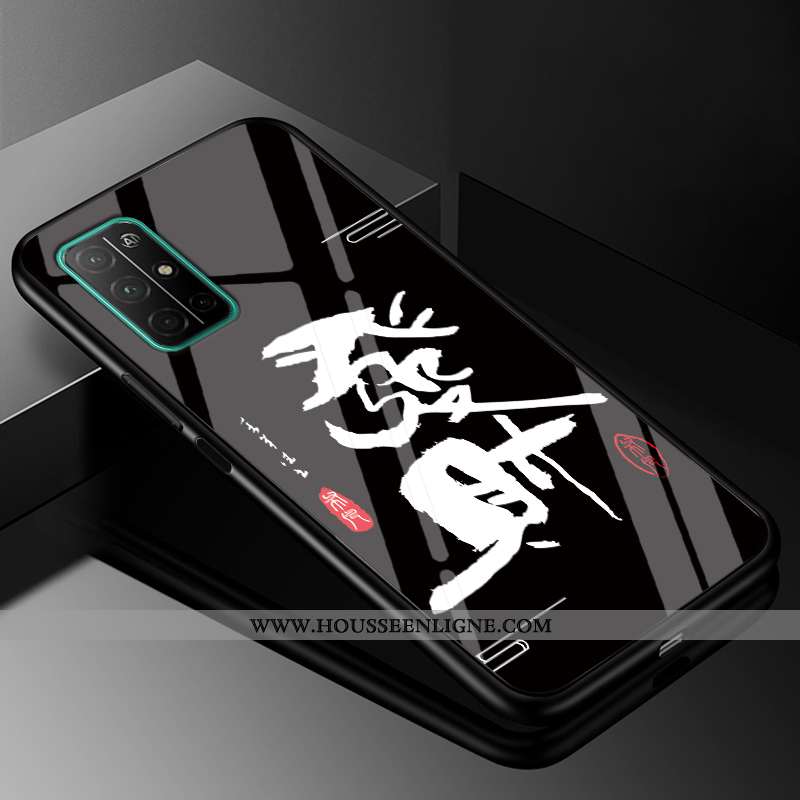 Housse Honor 30s Protection Verre Téléphone Portable Personnalité Étui Difficile Noir
