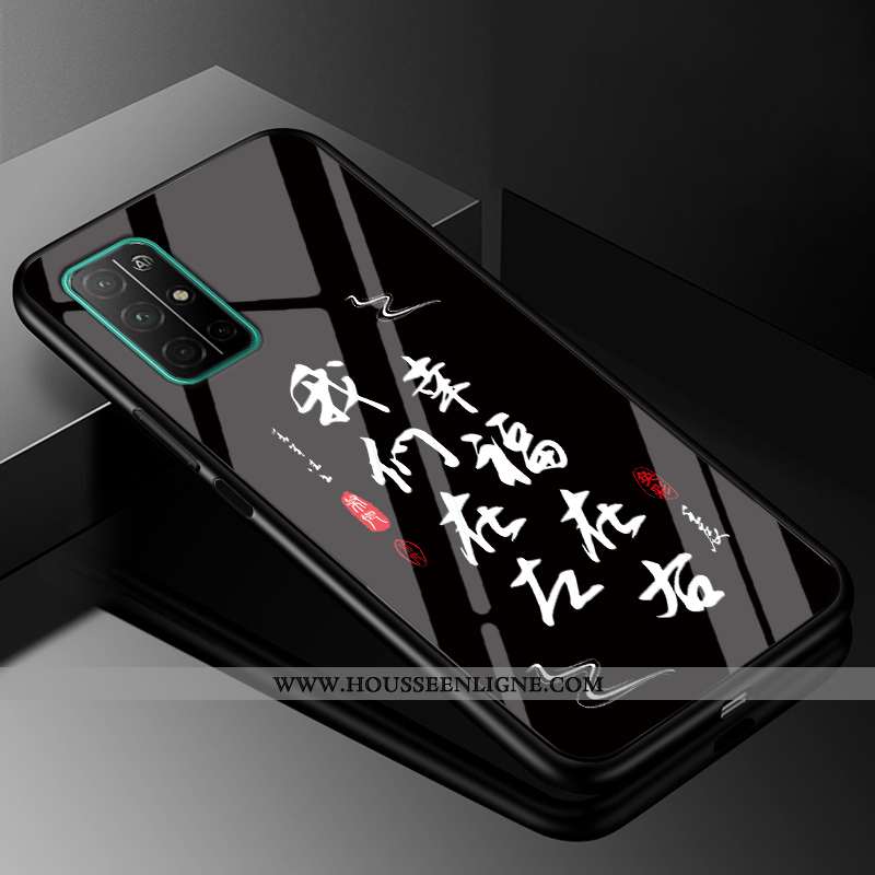 Housse Honor 30s Protection Verre Téléphone Portable Personnalité Étui Difficile Noir
