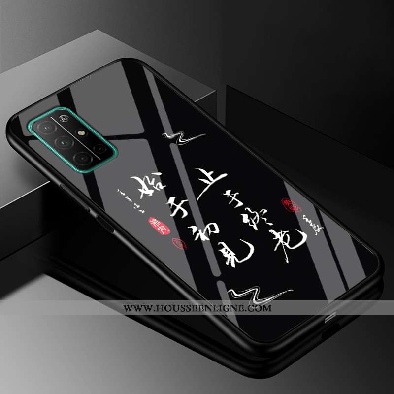 Housse Honor 30s Protection Verre Téléphone Portable Personnalité Étui Difficile Noir