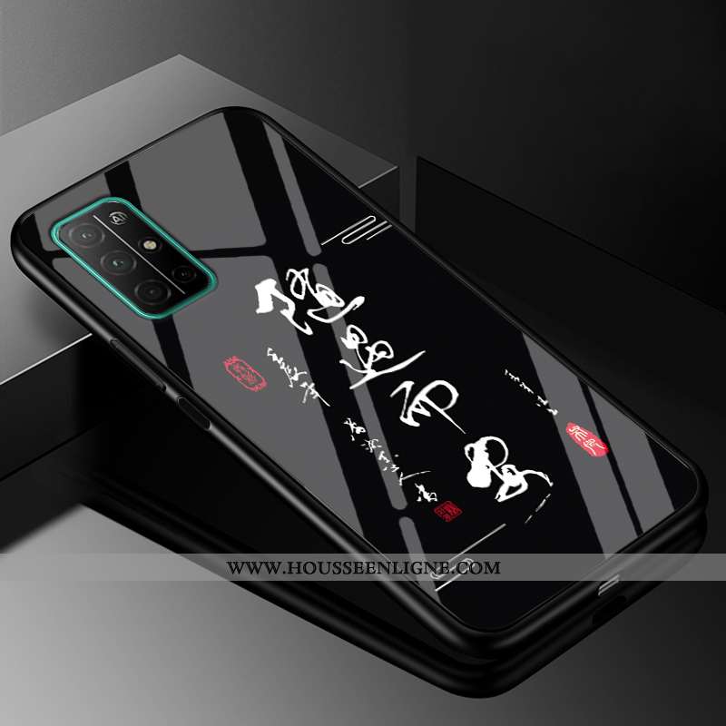 Housse Honor 30s Protection Verre Téléphone Portable Personnalité Étui Difficile Noir