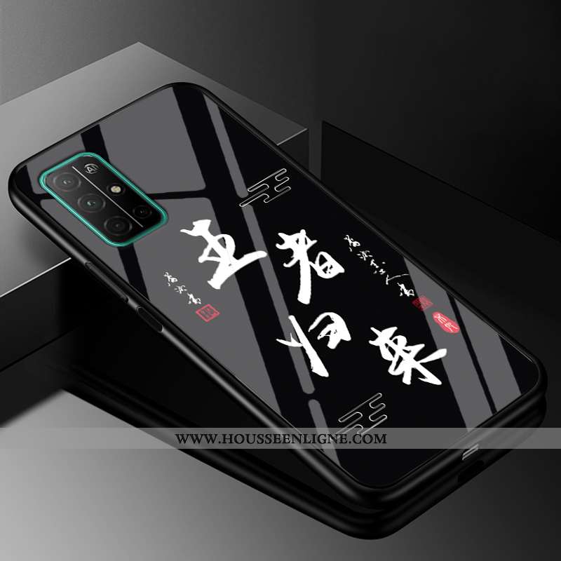 Housse Honor 30s Protection Verre Téléphone Portable Personnalité Étui Difficile Noir