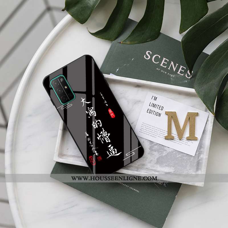 Housse Honor 30s Protection Verre Téléphone Portable Personnalité Étui Difficile Noir