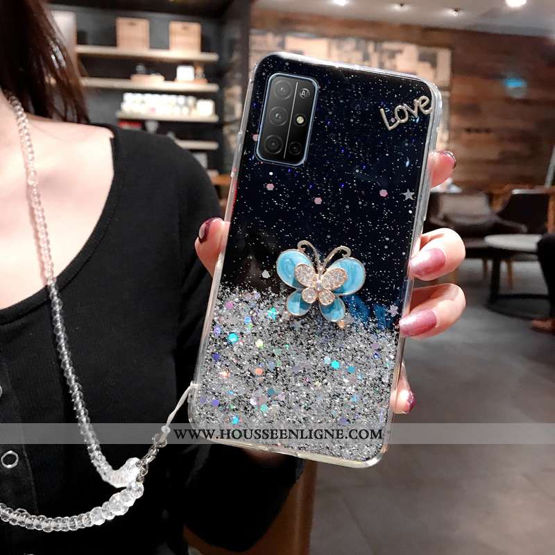 Housse Honor 30s Silicone Personnalité Incassable Blanc Étui Créatif Chaîne De Perles Blanche